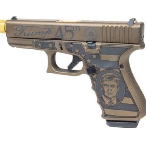 Glock 19 Gen 3 Trump 9mm Pistol, Burnt Bronze - UI19502T